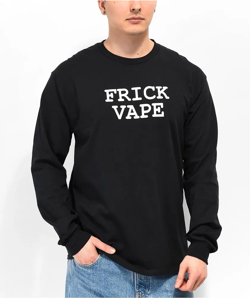 Benitez by Baylen Levine Frick Vape Long Sleeve Black T-Shirt