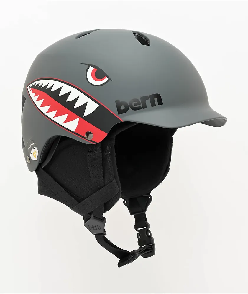 Bern Macon 2.0 MIPS Matte Black w, Casco snowboard