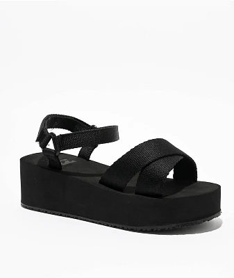 Billabong Kona Black Platform Sandals