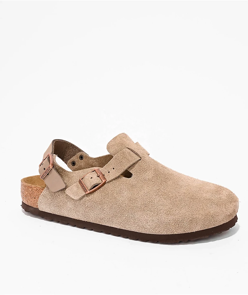 Birkenstock Tokio Soft Footbed Taupe Clogs