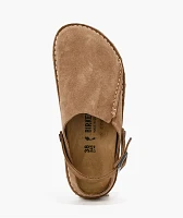 Birkenstock Women's Lutry Suede Taupe Clogs