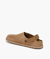Birkenstock Women's Lutry Suede Taupe Clogs