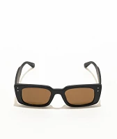 Black & Brown Rectangle Sunglasses