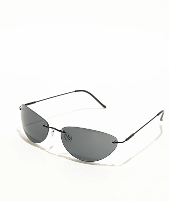 Black Rimless Sunglasses