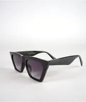 Black Trap Square Cat Eye Sunglasses