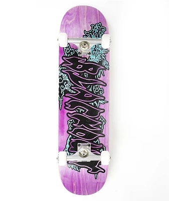 Blackout Neon Dragon 8.25" Skateboard Complete