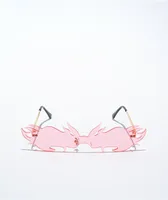 Blaine Flames Frameless Pink Sunglasses