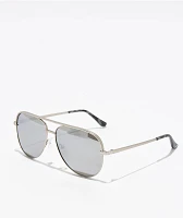 Blenders Shadow Matte Silver Polarized Sunglasses