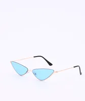 Blue Triangle Mini Sunglasses