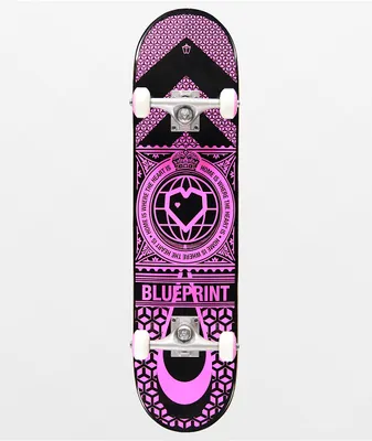 Blueprint Home Heart 7.75" Skateboard Complete