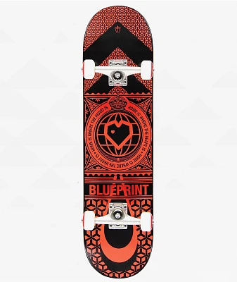 Blueprint Home Heart 8.0" Skateboard Complete