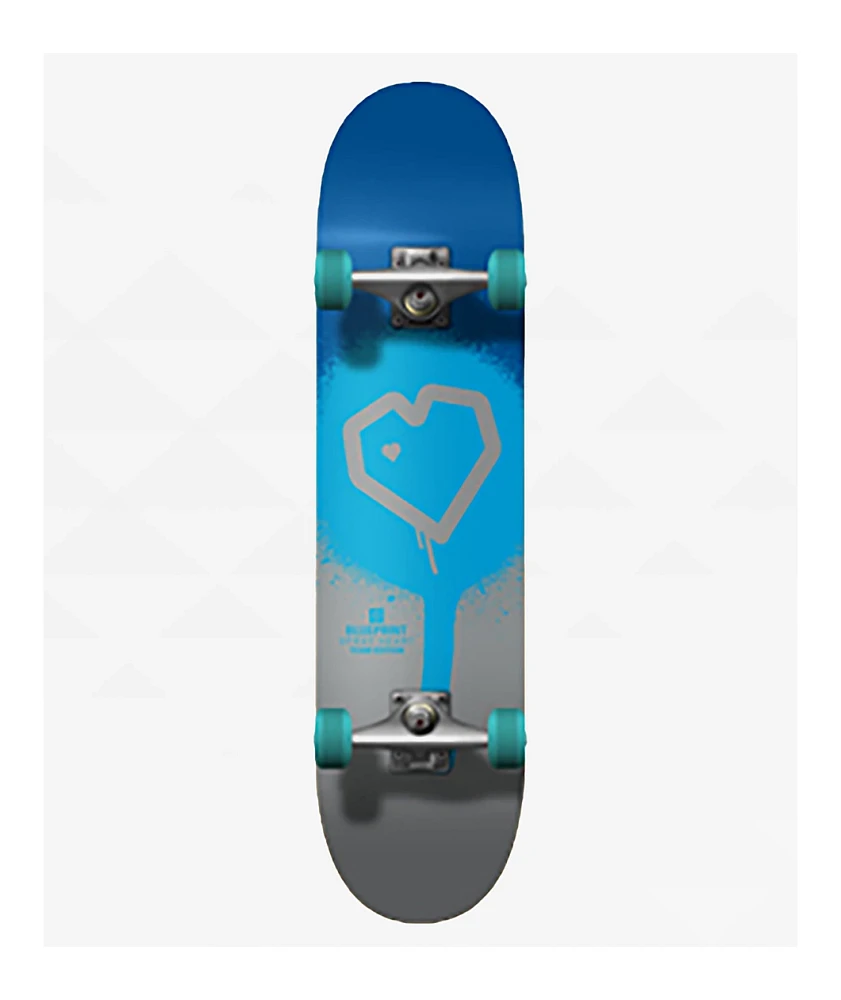 Blueprint Spray Heart 7.5" Skateboard Complete