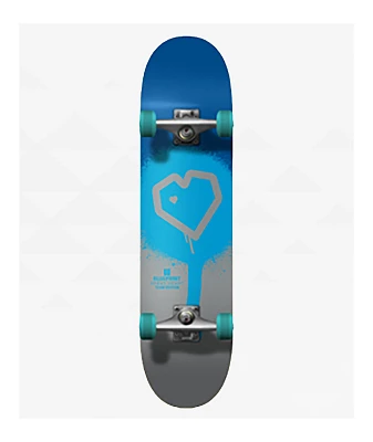 Blueprint Spray Heart 7.5" Skateboard Complete