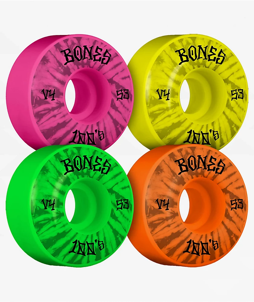 Bones OG V4 Party Pack 53mm 100a Skateboard Wheels