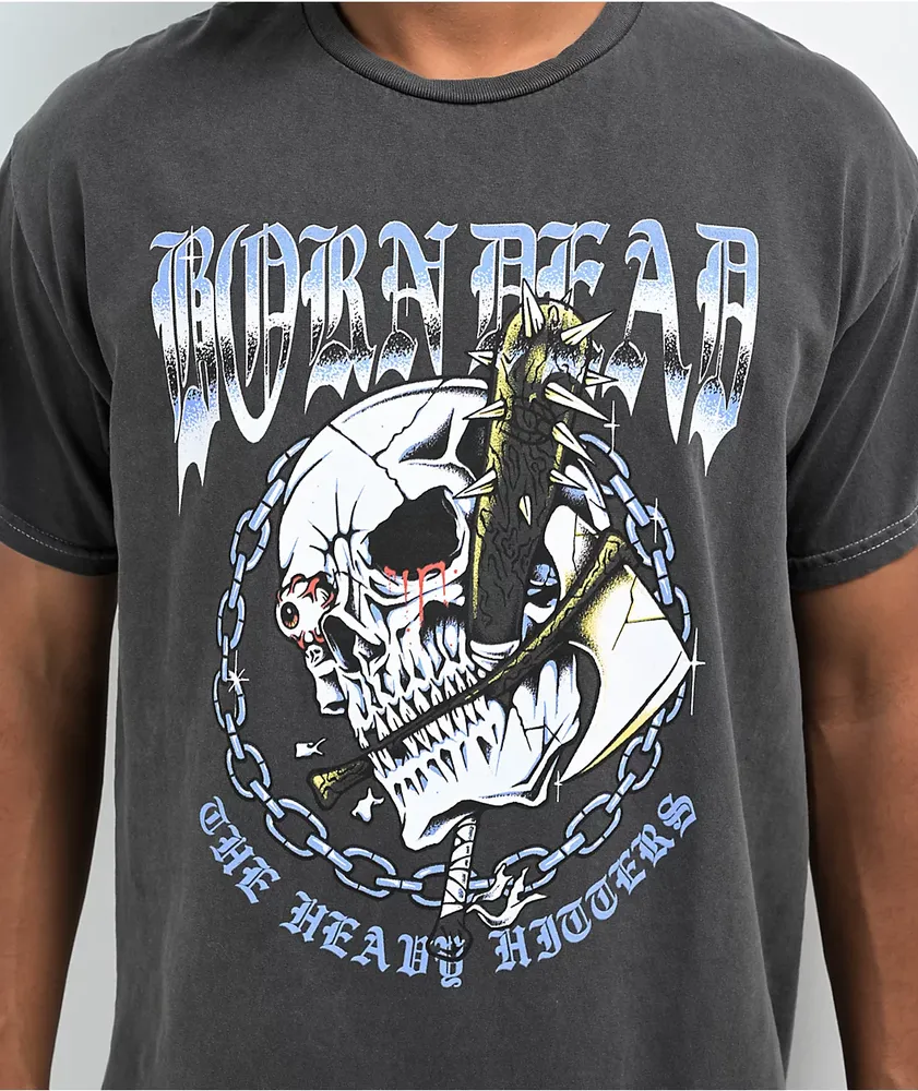 Born Dead Heavy Hitter Black Wash T-Shirt