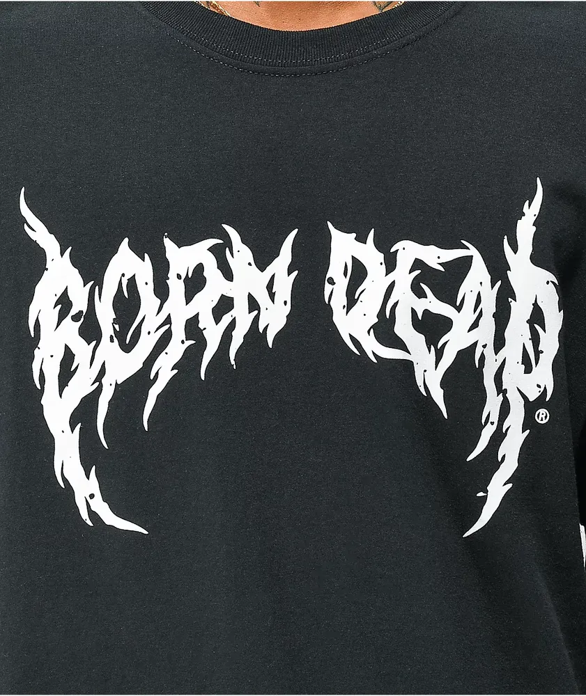 Born Dead Metal Logo Black T-Shirt