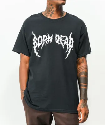 Born Dead Metal Logo Black T-Shirt