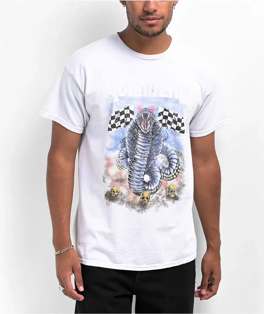 Born Dead Snake White Wash T-Shirt