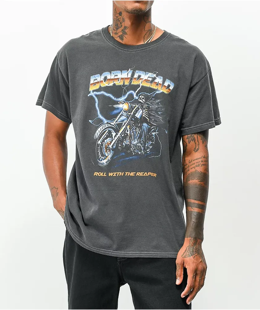 Born Dead The Reaper Washed Black T-Shirt