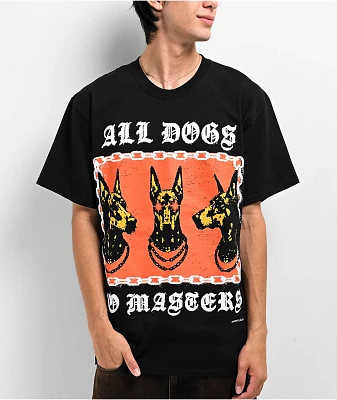 Boss Dog All Dogs No Masters Black T-Shirt