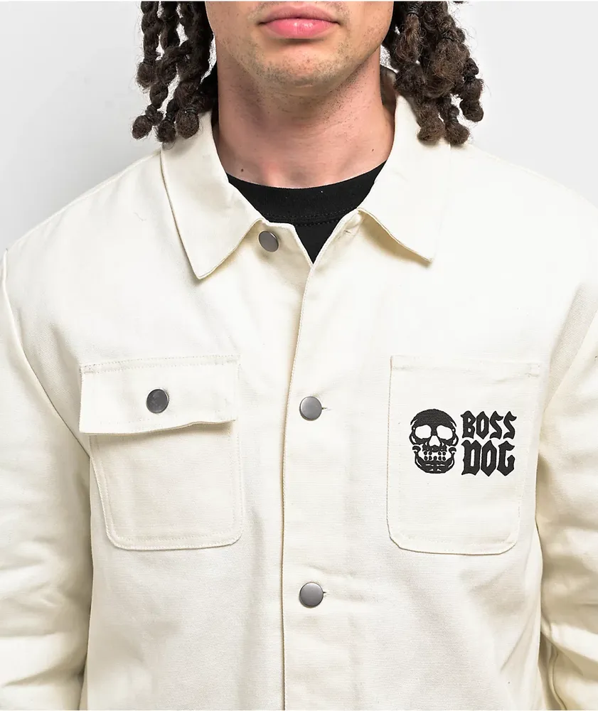 Boss Dog Dystopia White Chore Jacket