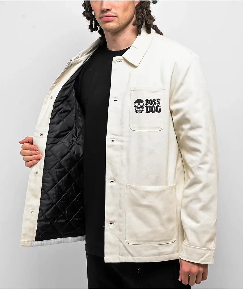Boss Dog Dystopia White Chore Jacket