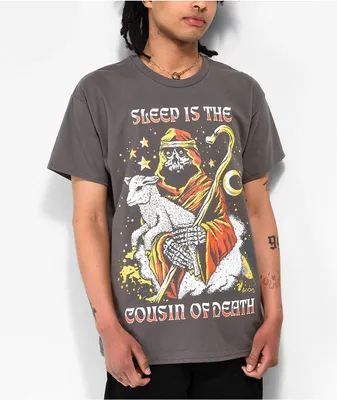 Boss Dog Sleep Charcoal T-Shirt