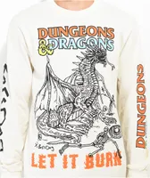 Boss Dog x Dungeons & Dragons Dragon Drawstring Natural Long Sleeve T-Shirt