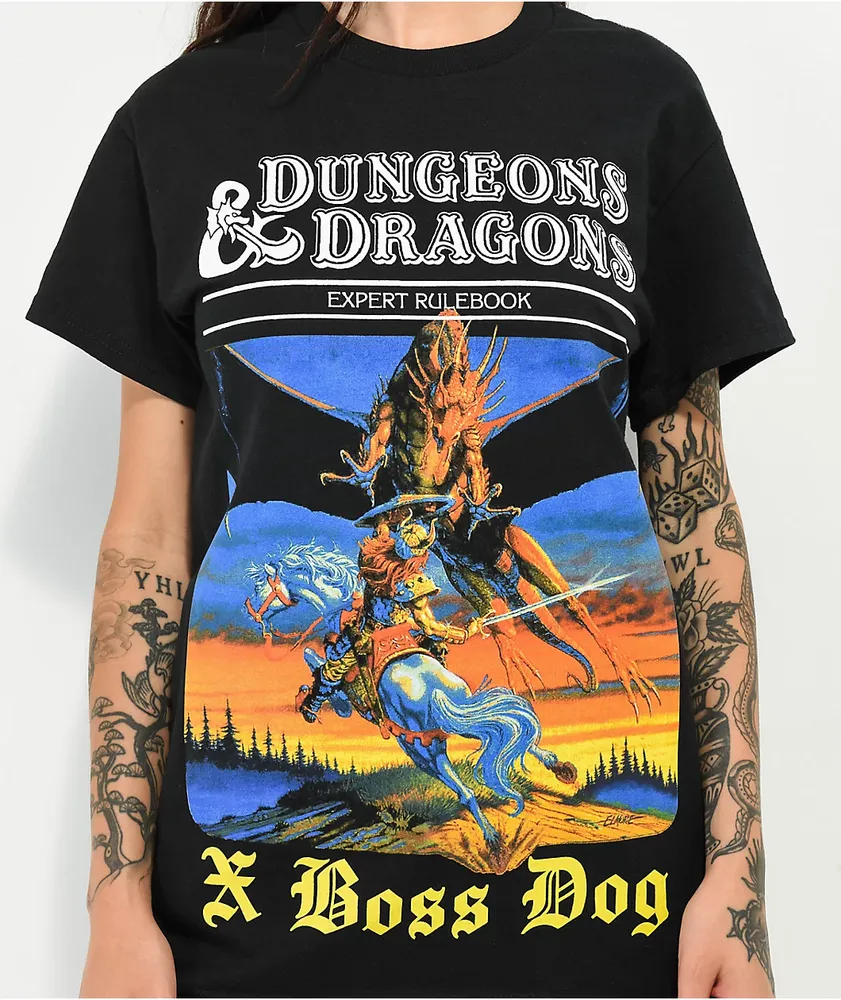 Boss Dog x Dungeons & Dragons Expert Rulebook Black T-Shirt