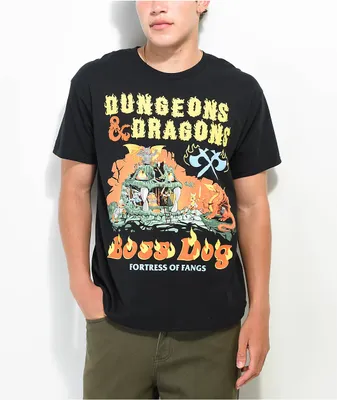 Boss Dog x Dungeons & Dragons Fortress Of Fangs Black T-Shirt