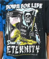 Boss Dog x Learn To Forget Down For Life Black & Blue Tie Dye T-Shirt