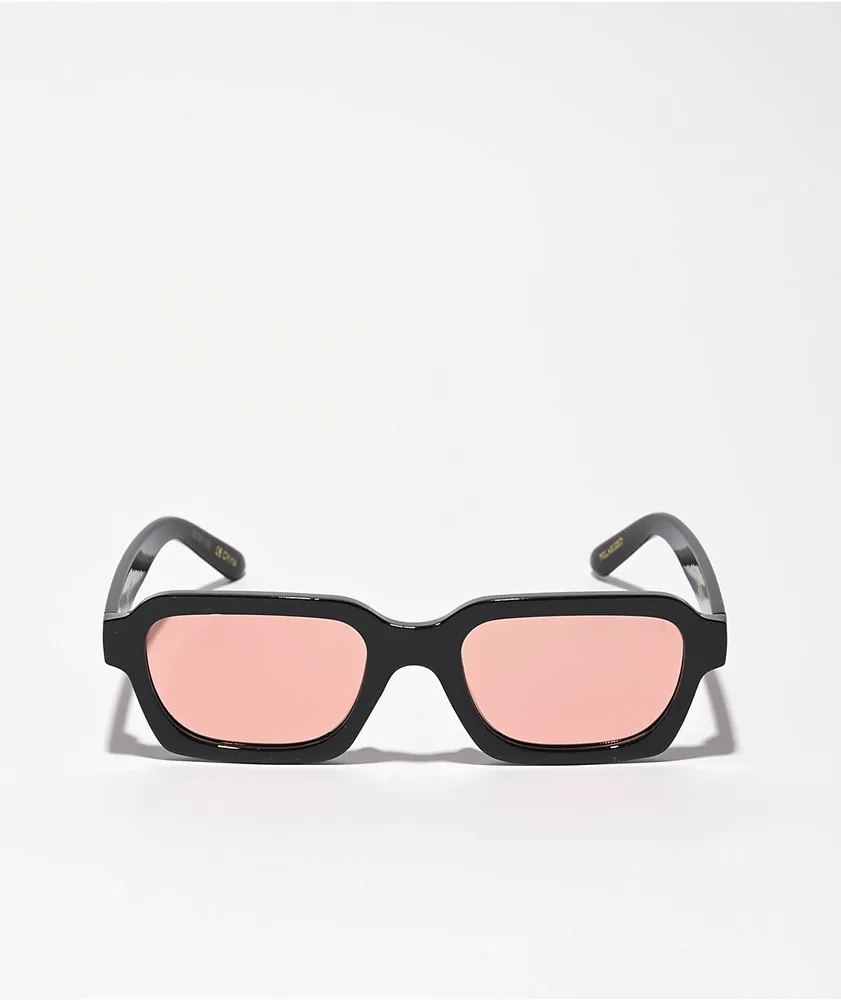 Bowery Black & Peach Polarized Sunglasses
