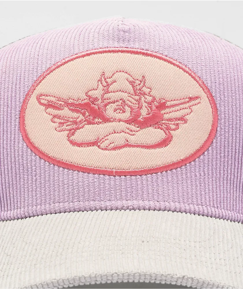 Boys Lie Gemini Grey, Purple & Pink Corduroy Trucker Hat