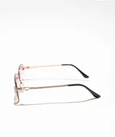 Braid Beveled Frameless Sunglasses