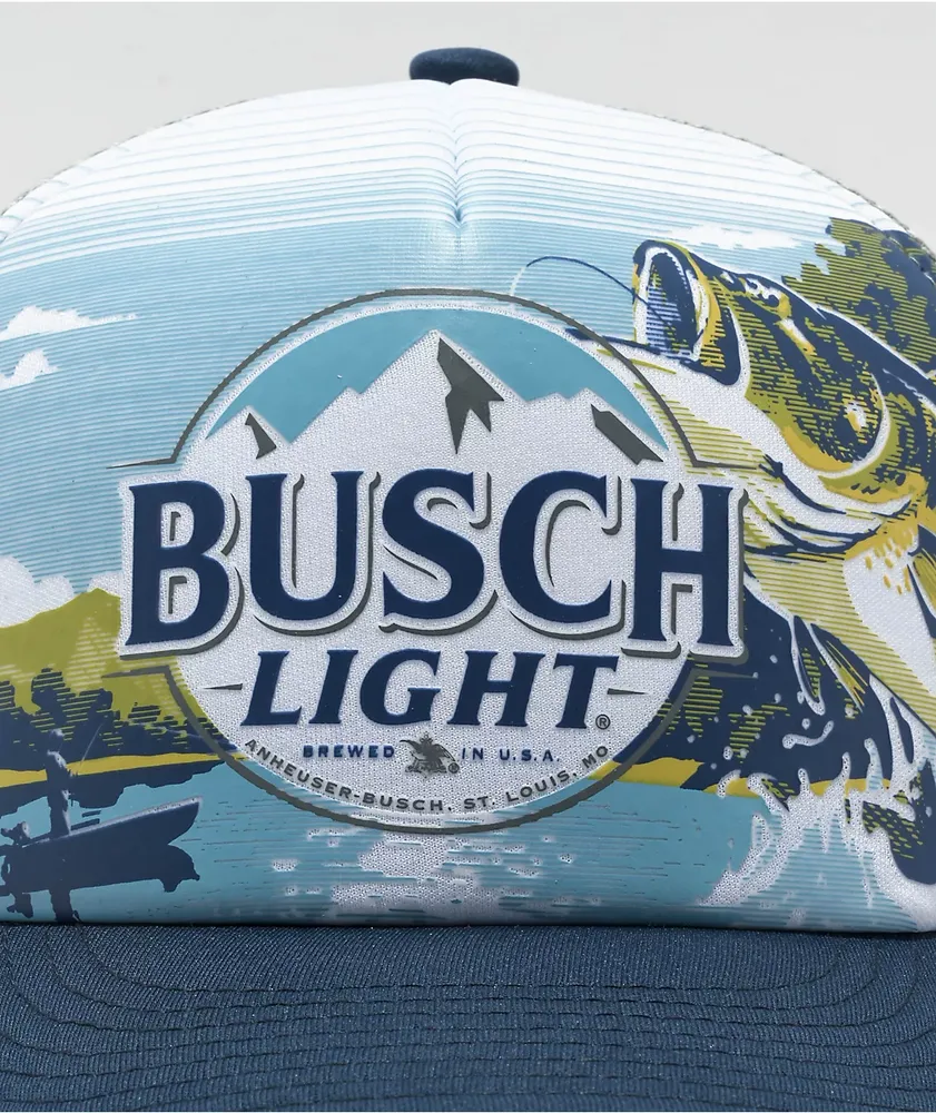 Brew City Busch Light Bass Label Trucker Hat