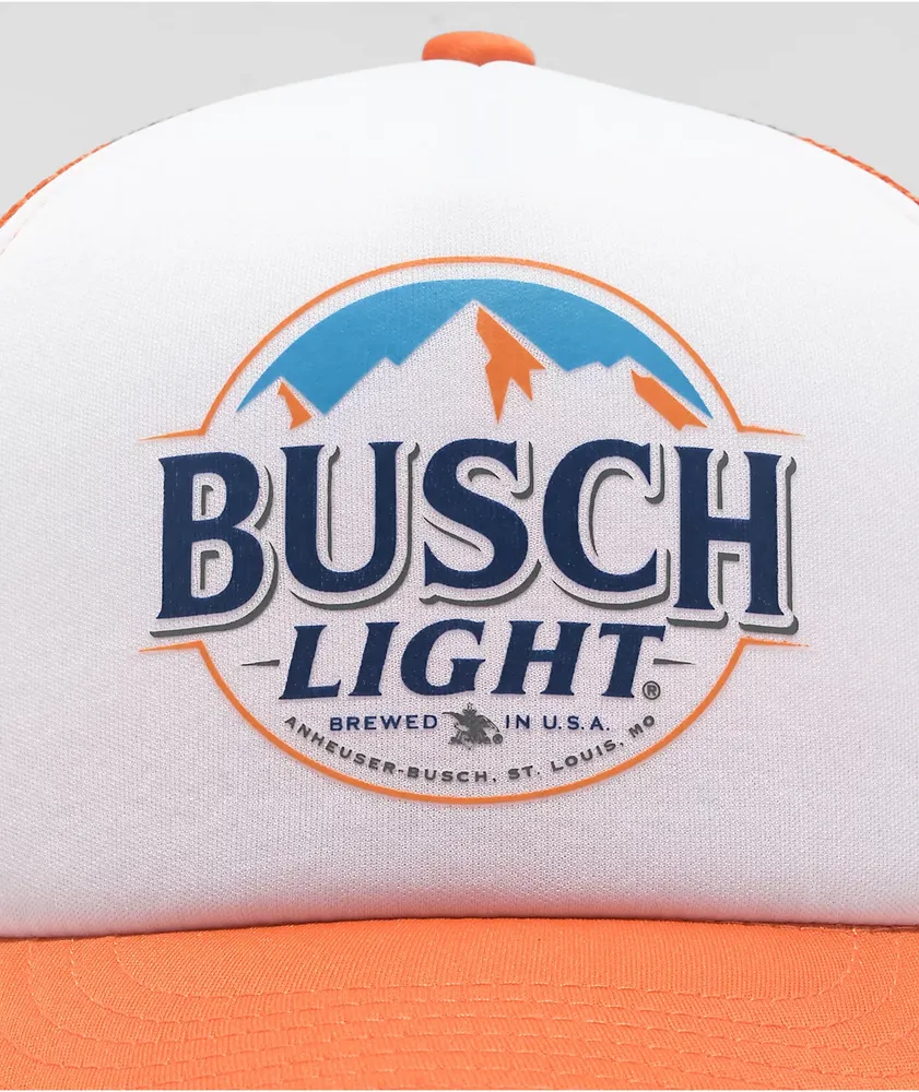 Brew City Busch Light Blaze Orange Trucker Hat