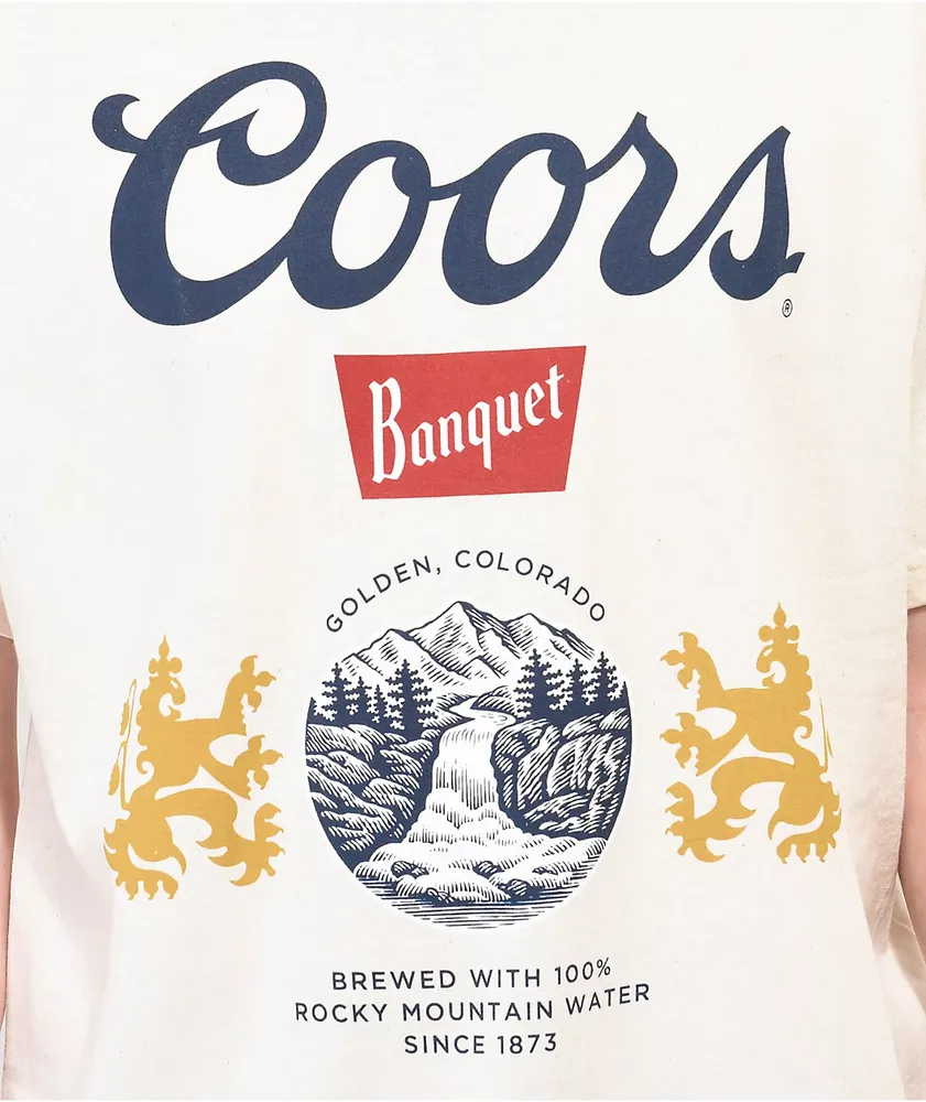 Brew City Coors Banquet Logo Natural T-Shirt