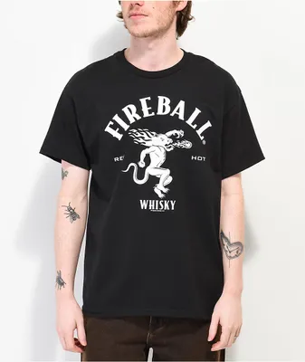 Brew City Fireball Logo Black T-Shirt
