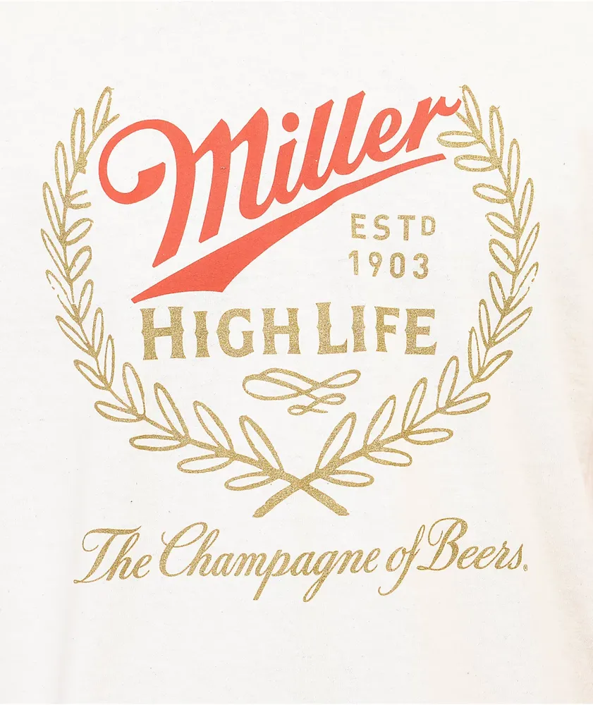 Brew City Miller High Life Logo Natural T-Shirt