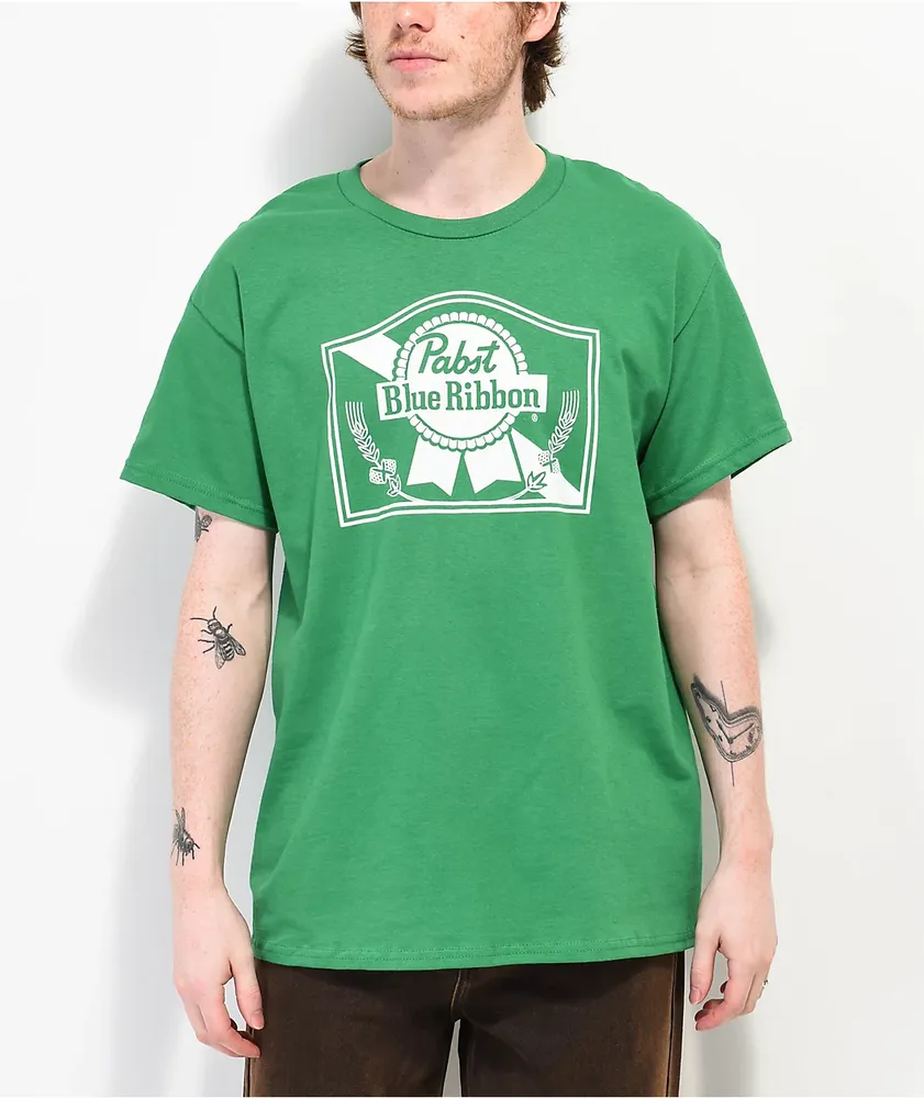 Brew City Pabst Pats Label Green T-Shirt