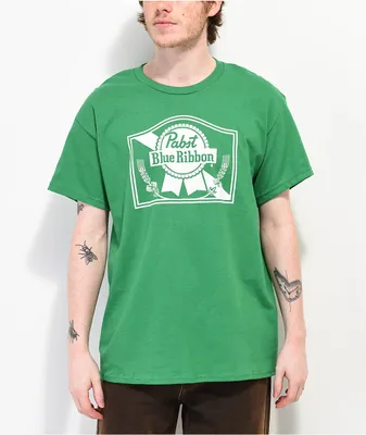 Brew City Pabst Pats Label Green T-Shirt