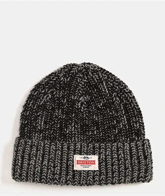Brixton Altered Threads Black & Grey Beanie