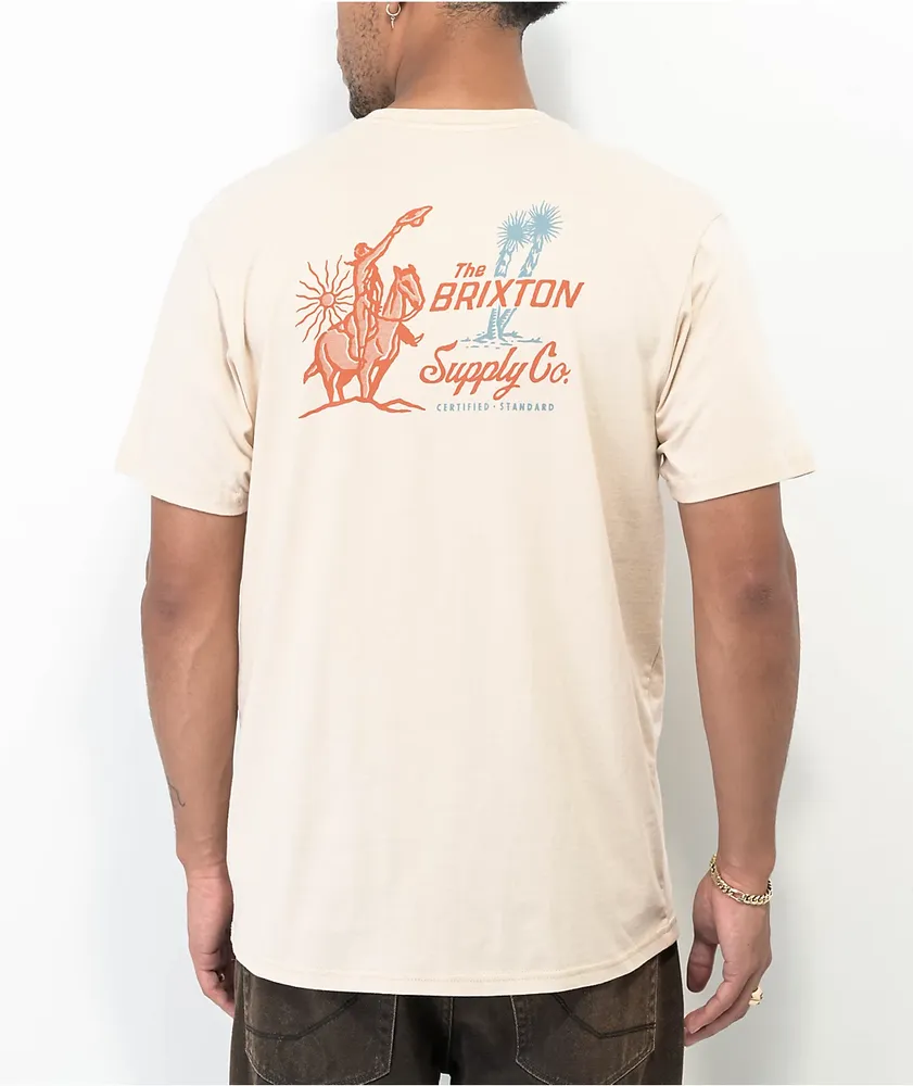 Brixton Austin Smoke Natural T-Shirt