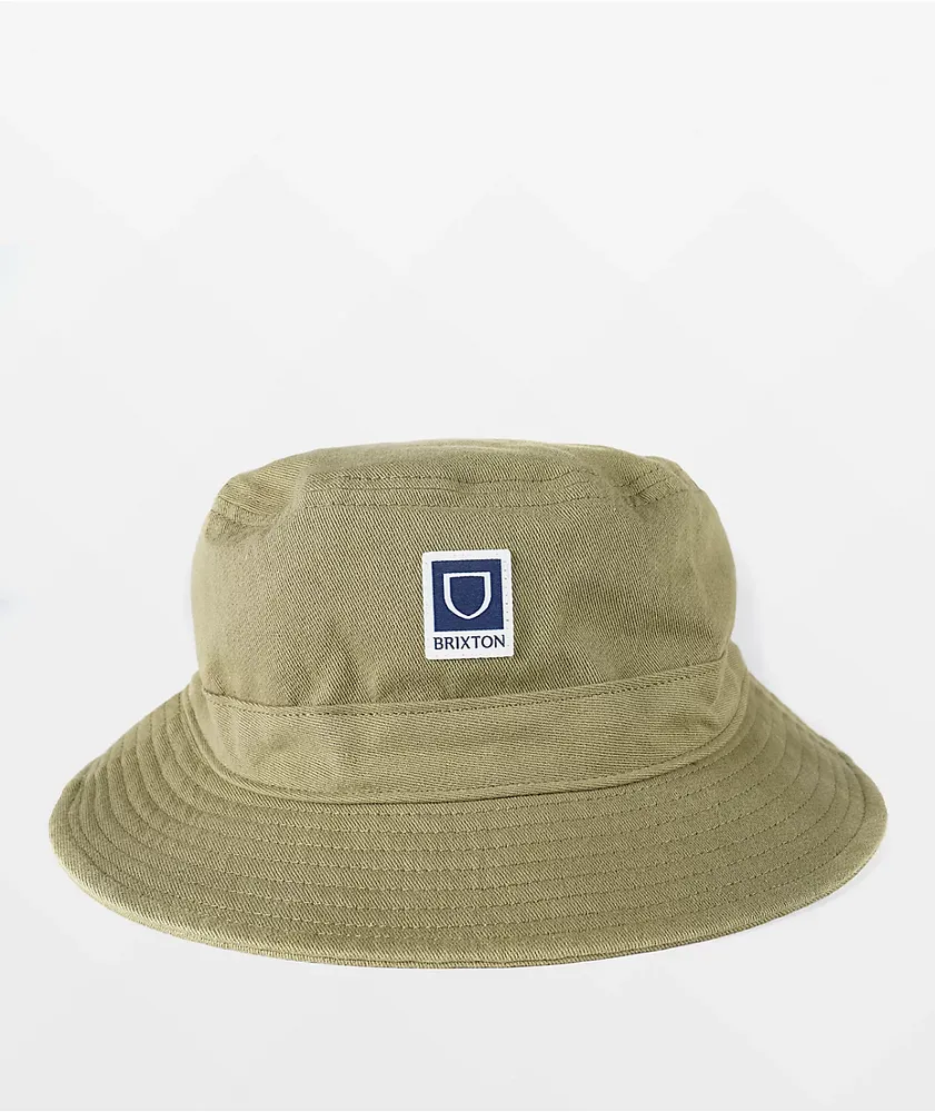 Brixton Beta Military Green Bucket Hat