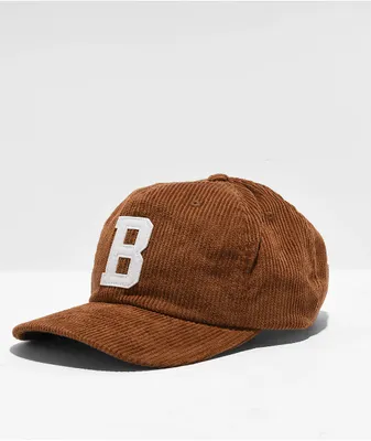Brixton Big B Corduroy Bison Strapback Hat