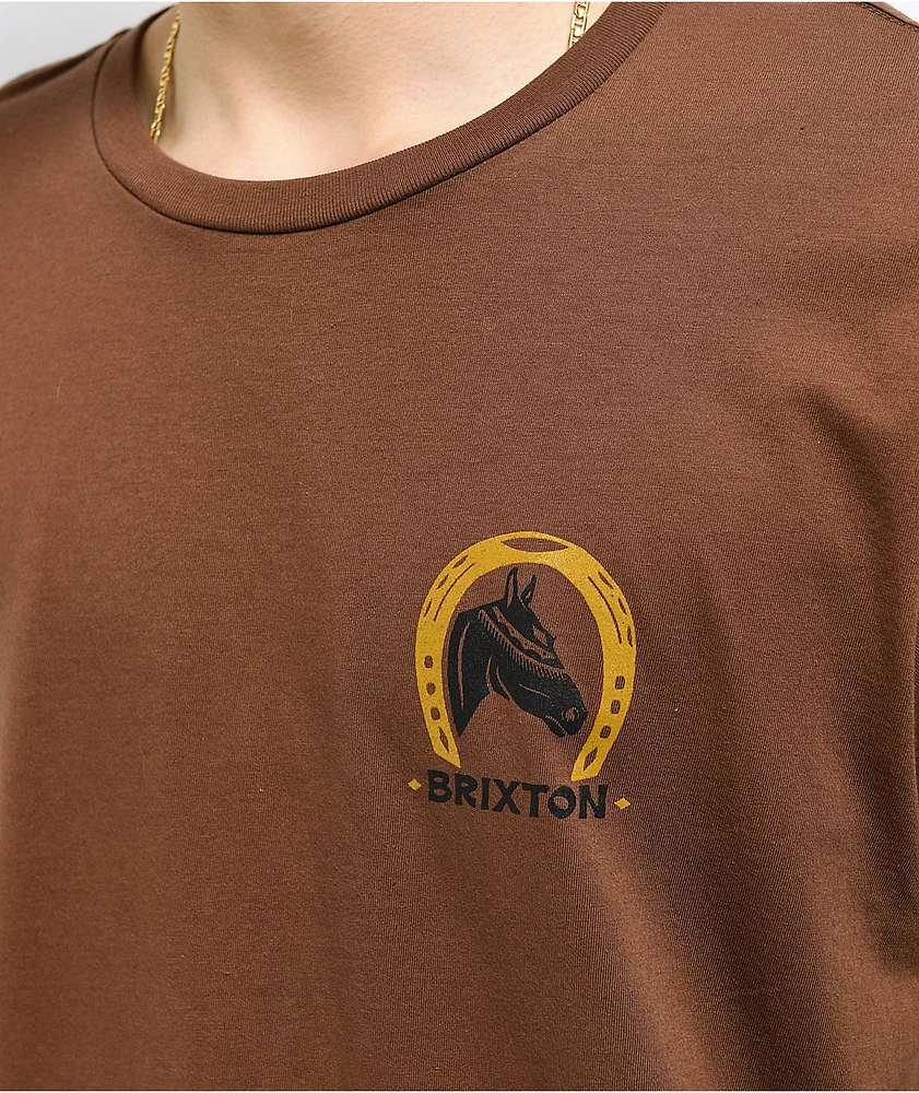 Brixton Blind Pinecone Brown T-Shirt