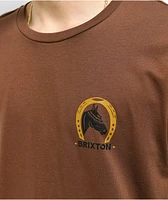 Brixton Blind Pinecone Brown T-Shirt