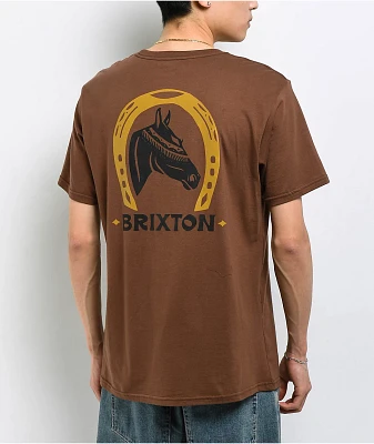 Brixton Blind Pinecone Brown T-Shirt