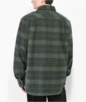 Brixton Bowery Heavy Green Plaid Flannel Shirt