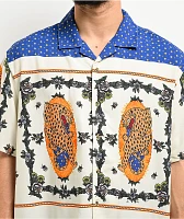 Brixton Bunker Reserve Fiesta Blue Short Sleeve Button Up Shirt